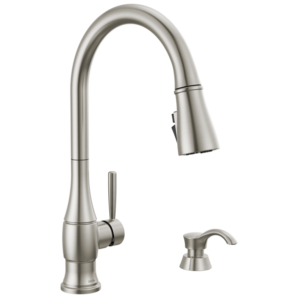 Delta Faucet Single Handle Pull-Down Kitchen Faucet With ShieldSpray®