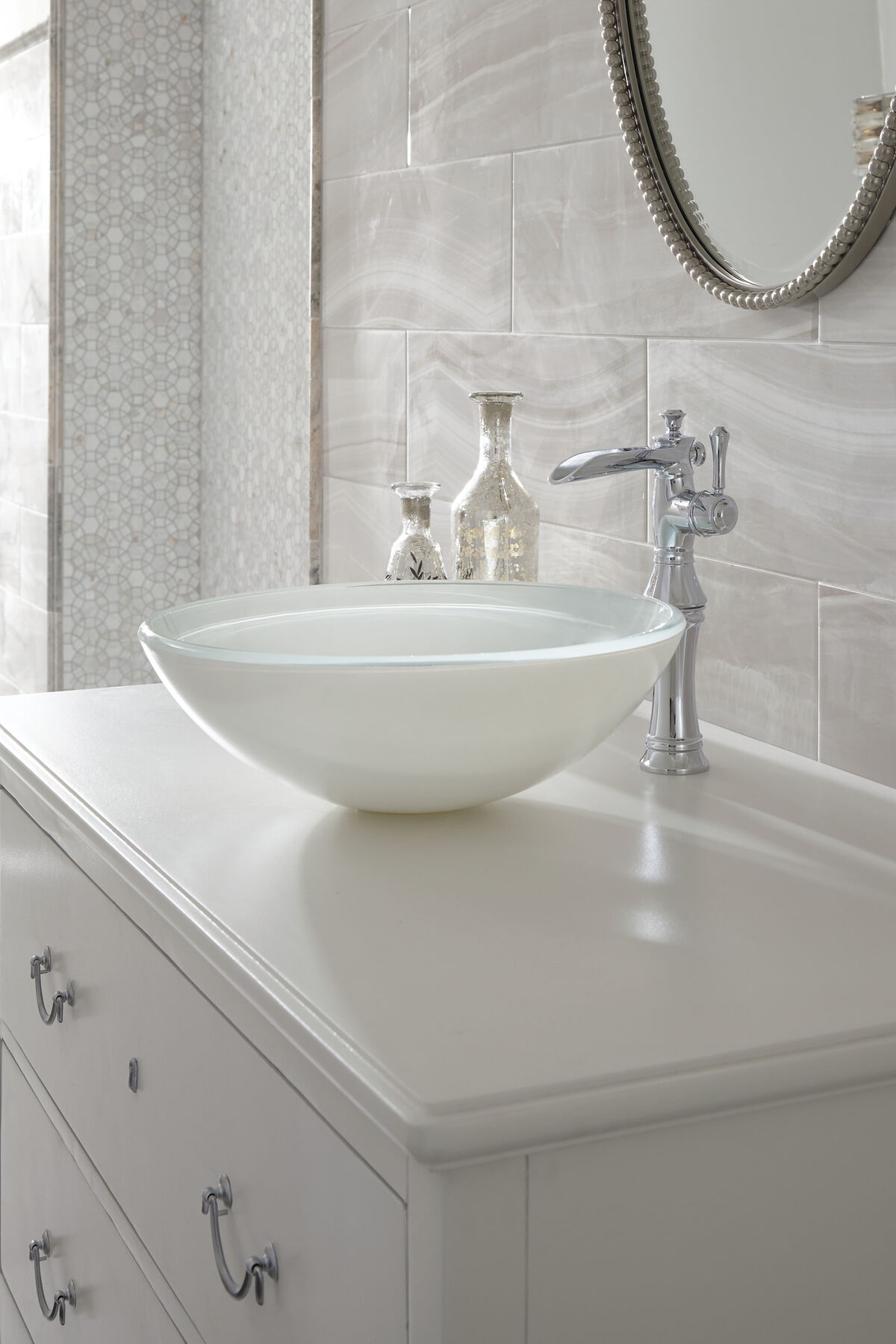 Single Handle Channel Vessel Bathroom Faucet, image 5