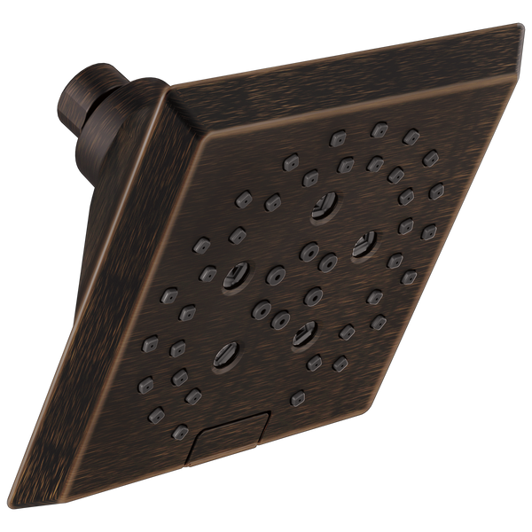 H2Okinetic® 5-Setting Angular Modern Raincan Shower Head in