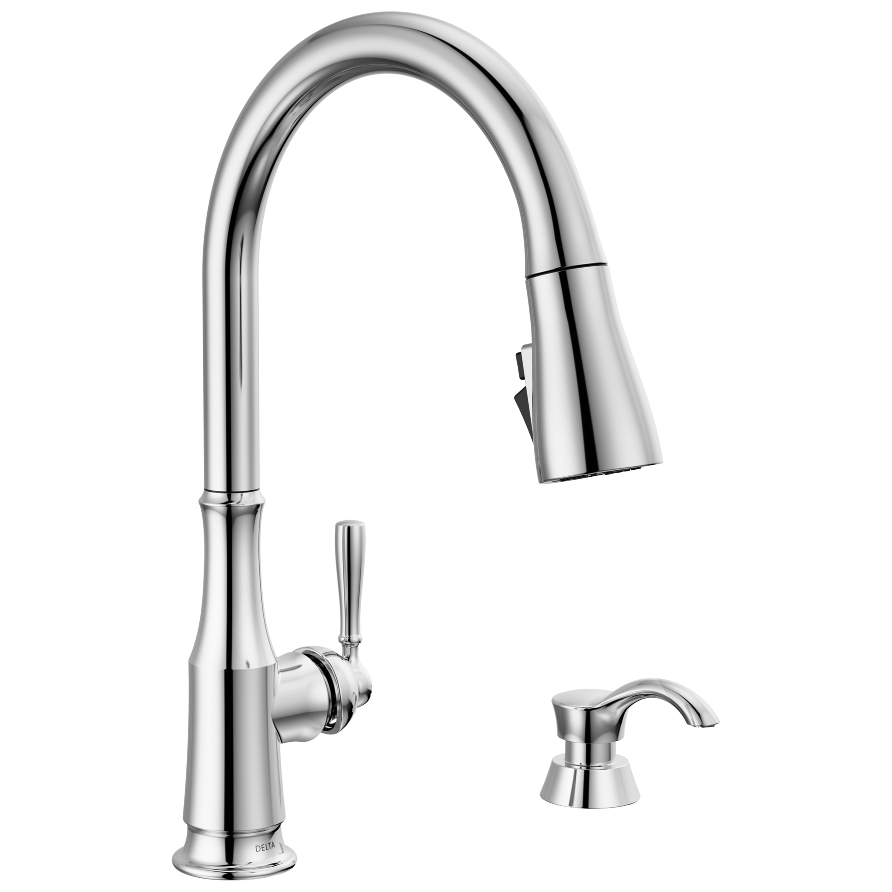 Pull-Down Kitchen Faucet w/Soap (Recertified) in Chrome 19877Z-SD