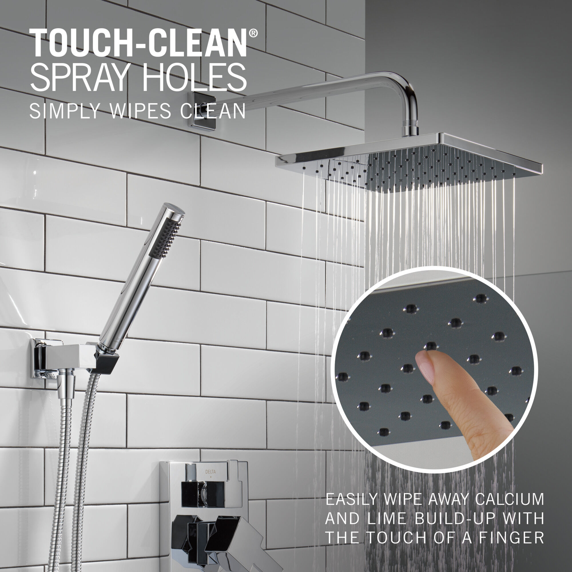 Monitor® 14 Series Shower with Raincan & Hand Shower in Chrome