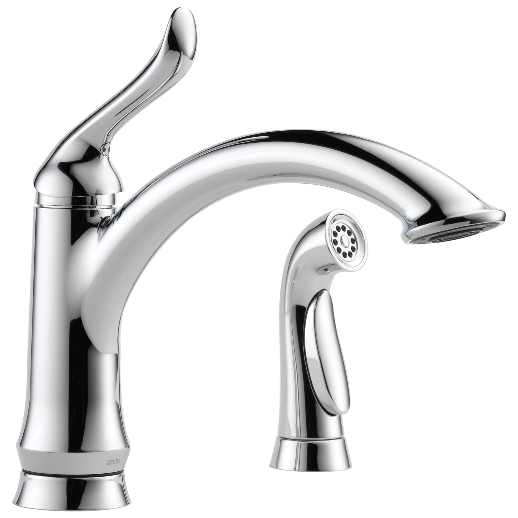 Single Handle Kitchen Faucet with Spray in Chrome 4453DST Delta Faucet