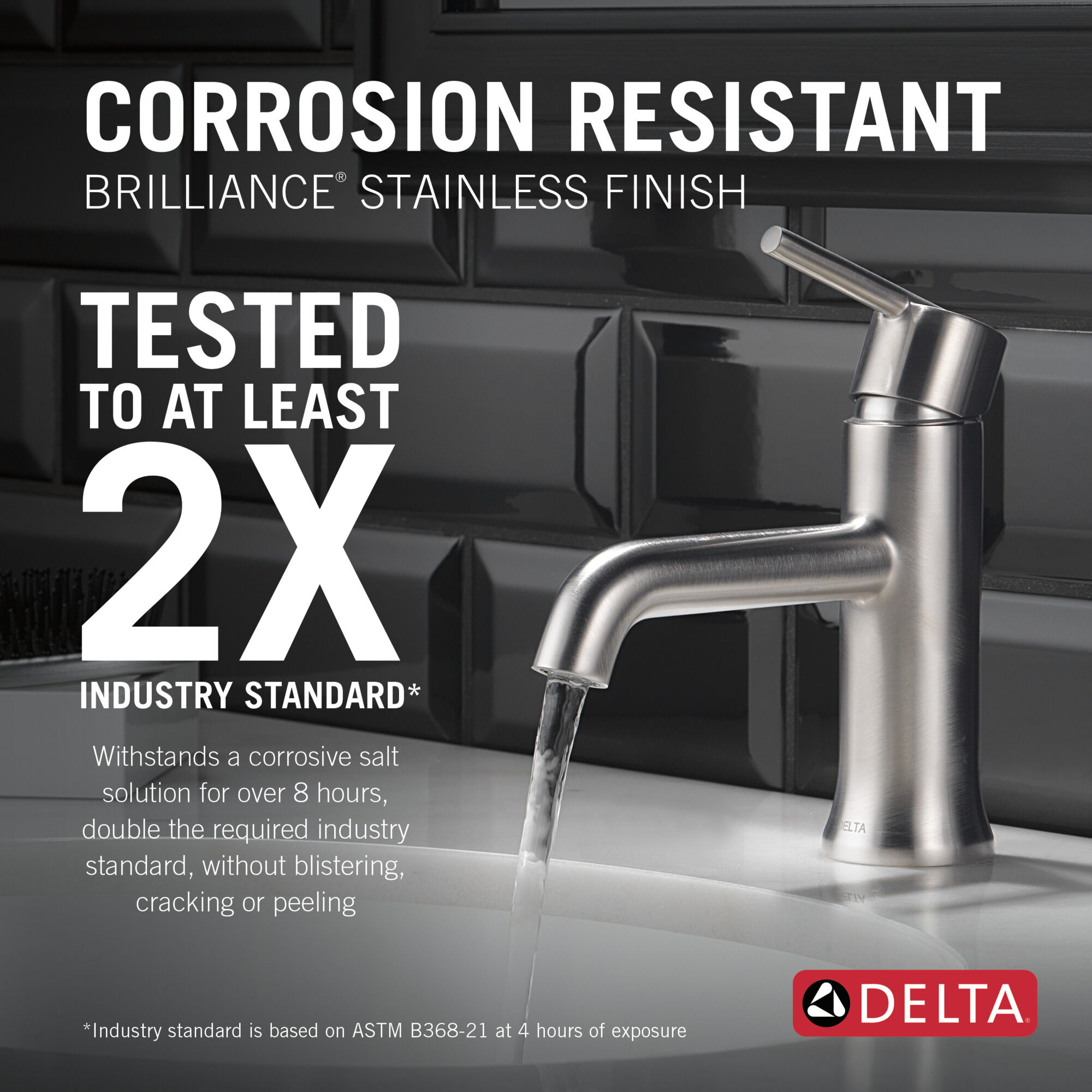 Single Handle Bathroom Faucet in Stainless 559LF-SSMPU | Delta Faucet