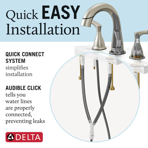 Two Handle Widespread Pull-Down Bathroom Faucet, image 11