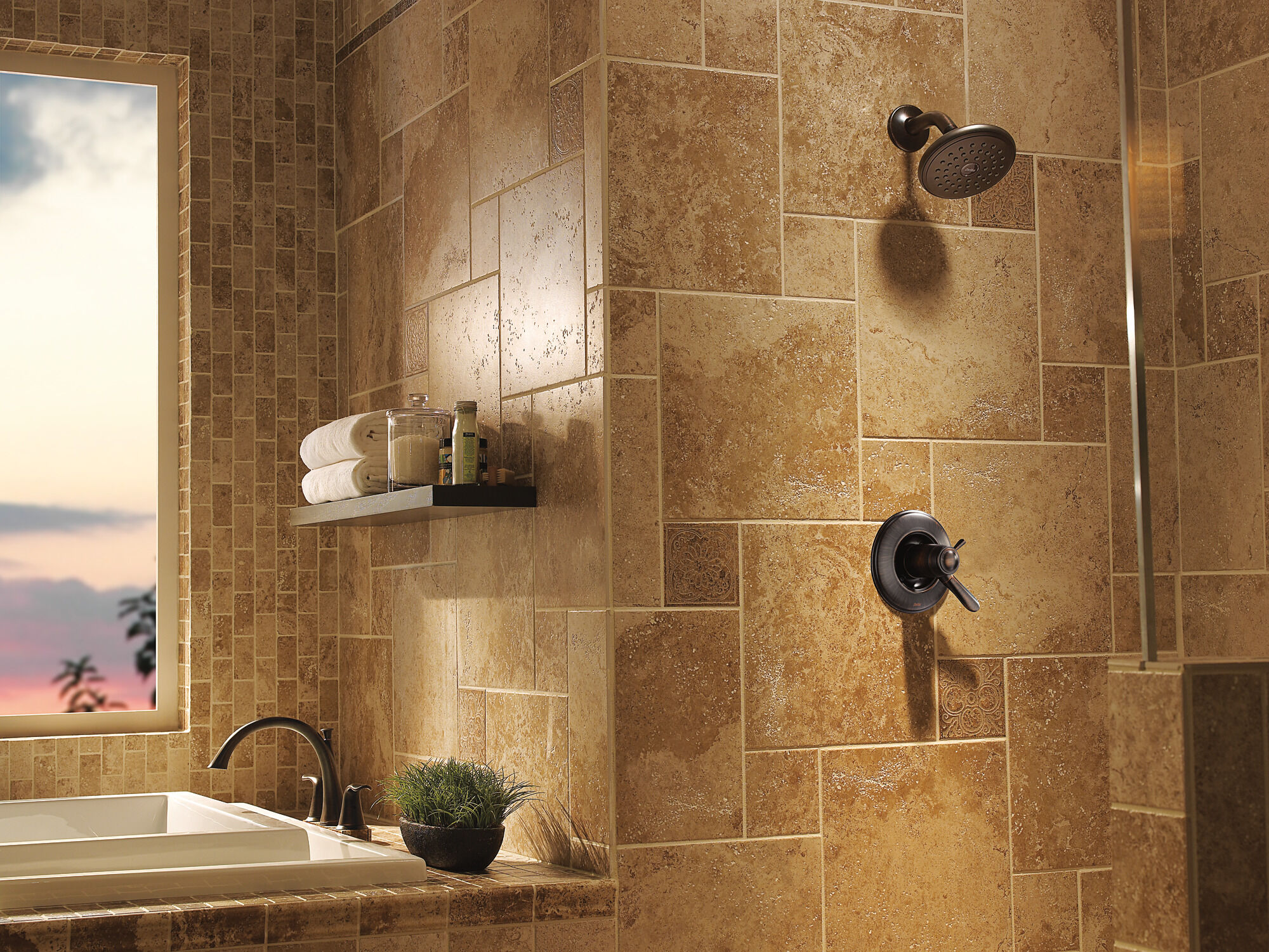 TempAssure® 17T Series Shower Trim in Venetian Bronze T17T238-RB