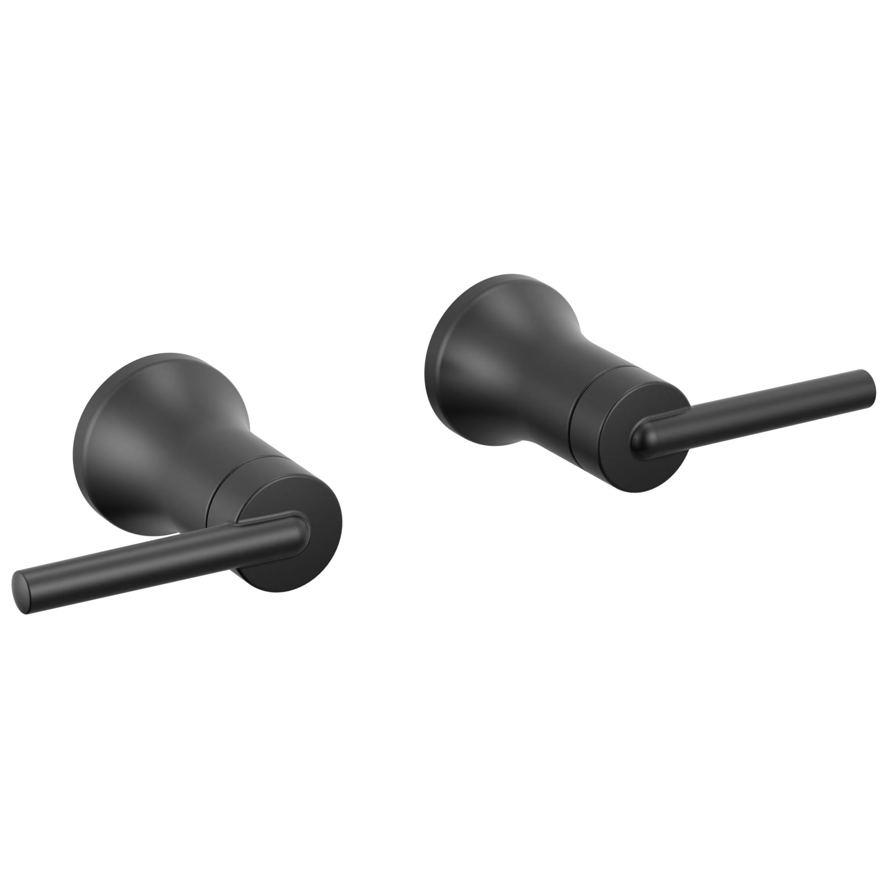 Lever Handle -Wall Mount Lav in Matte Black H557BL | Delta Faucet