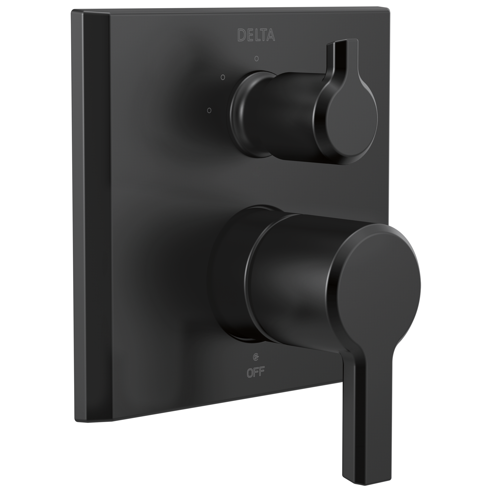 Delta Faucet Pivotale Monitor 14 Series Valve Trim with 3-Setting Integrated Diverter - Matte Black
