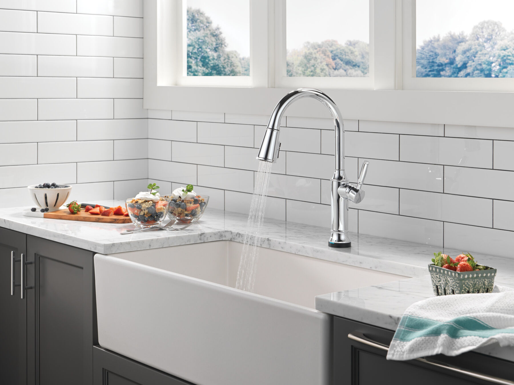 Pull-Down Kitchen Single Handle with Soap Dispenser Bundle, image 14