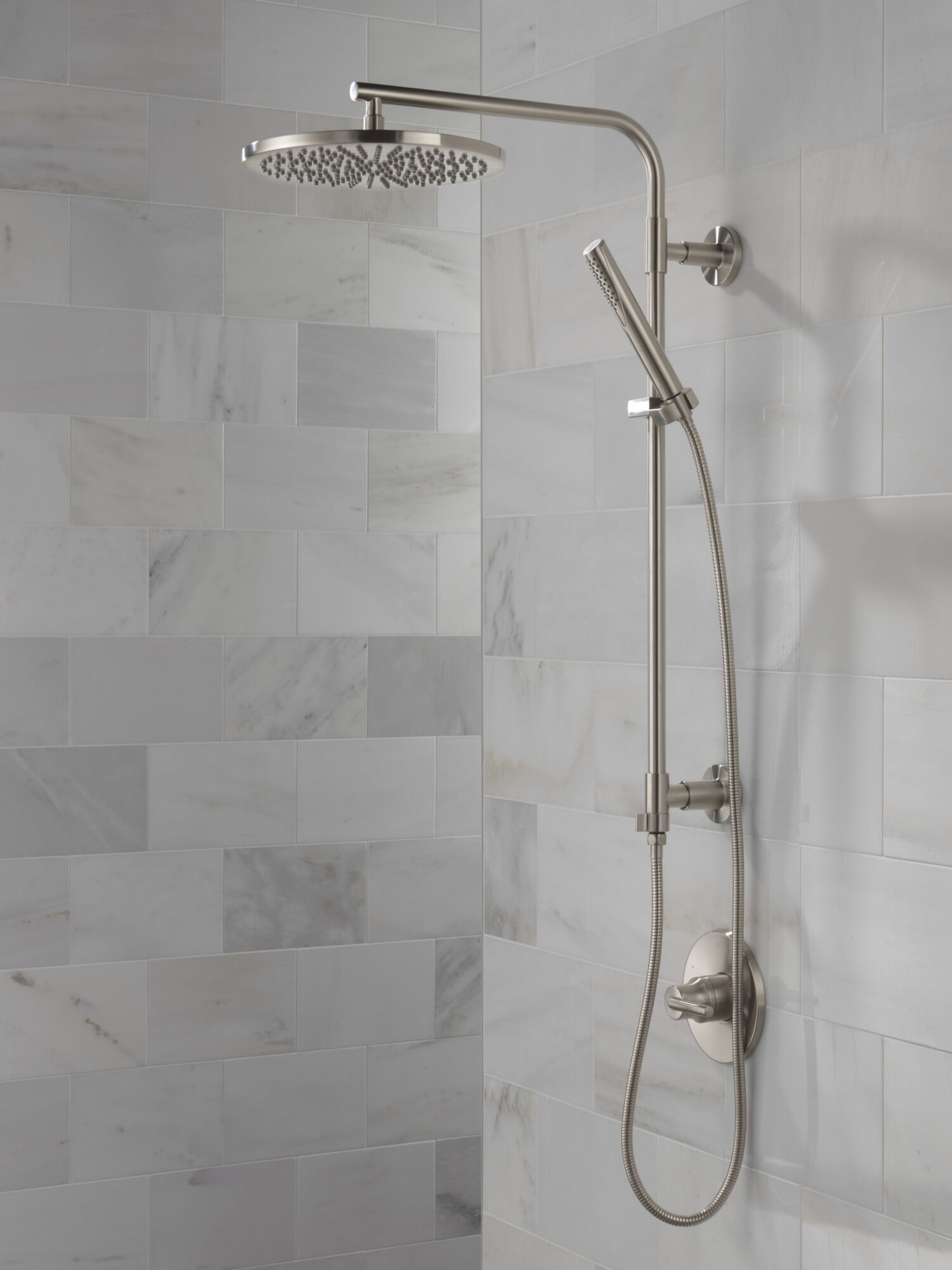 Single-Setting Metal Raincan Shower Head in Lumicoat® Stainless