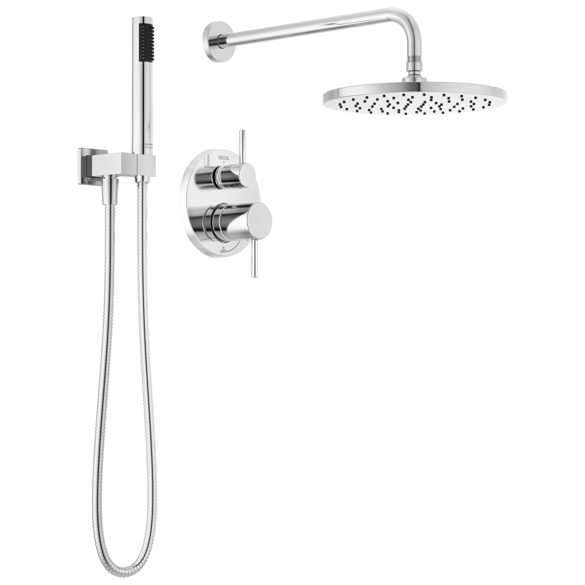Delta Modern™ Monitor 14 Series Shower Faucet - Raincan, Hand Shower, Rough Valve - 1.75 GPM in Chrome