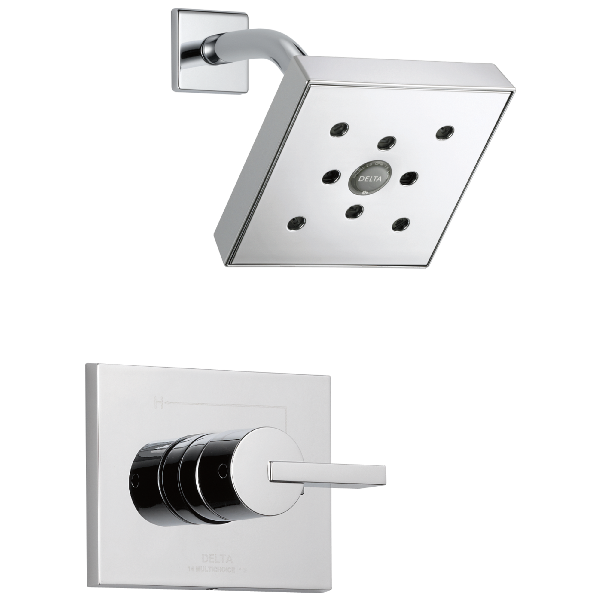 Delta Faucet Vero Monitor 14 Series H2OKineticShower Trim - Chrome