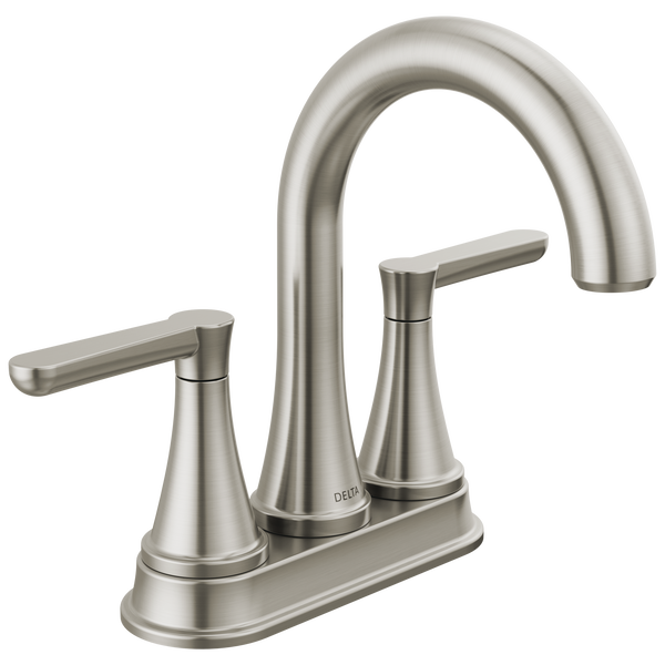 Two Handle Centerset Bathroom Faucet in Spotshield Brushed Nickel