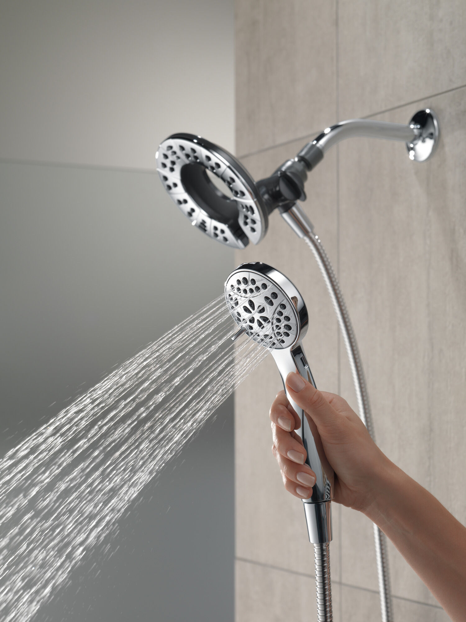 In2ition® 4-Setting Two-in-One Shower in Chrome 75499 | Delta Faucet