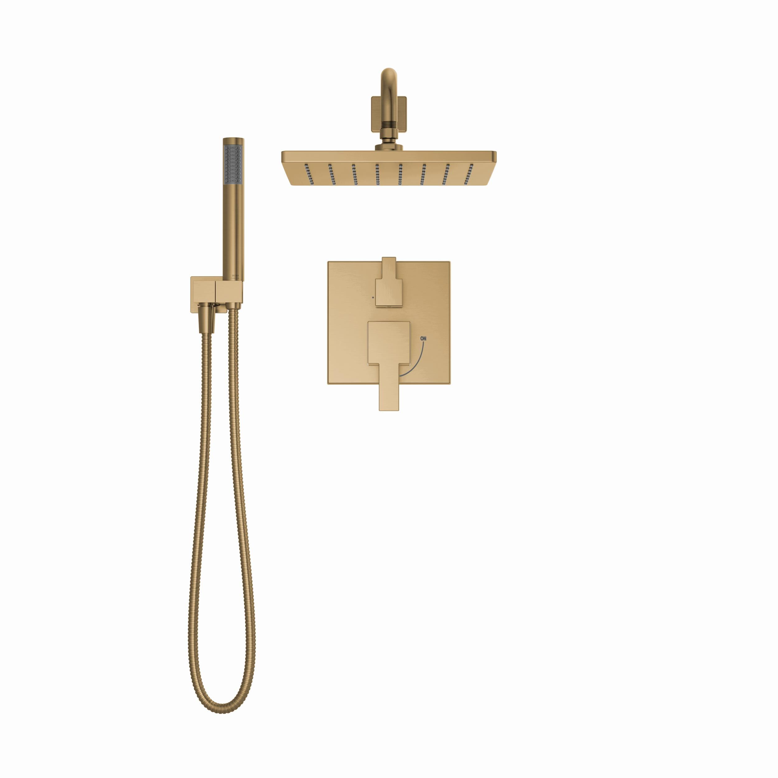 Monitor® 14 Series Shower with Raincan & Hand Shower in Champagne