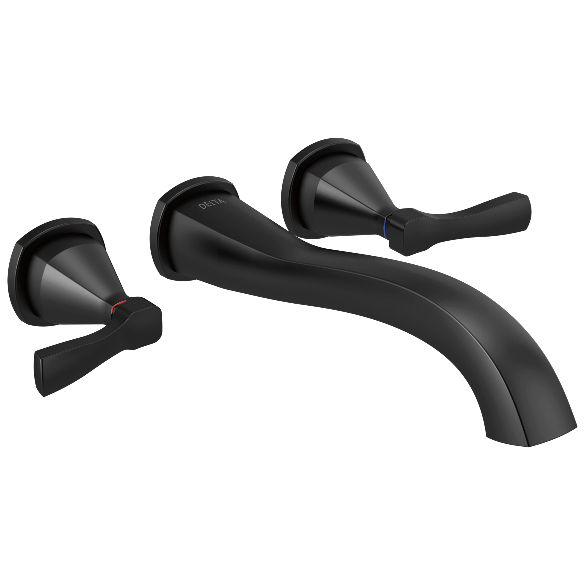 Delta Faucet Stryke Wall Mounted Tub Filler - Matte Black