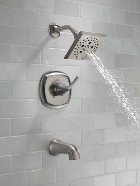 Spotshield Brushed Nickel 144770 Sp, Delta Bathtub Shower Faucet Combos