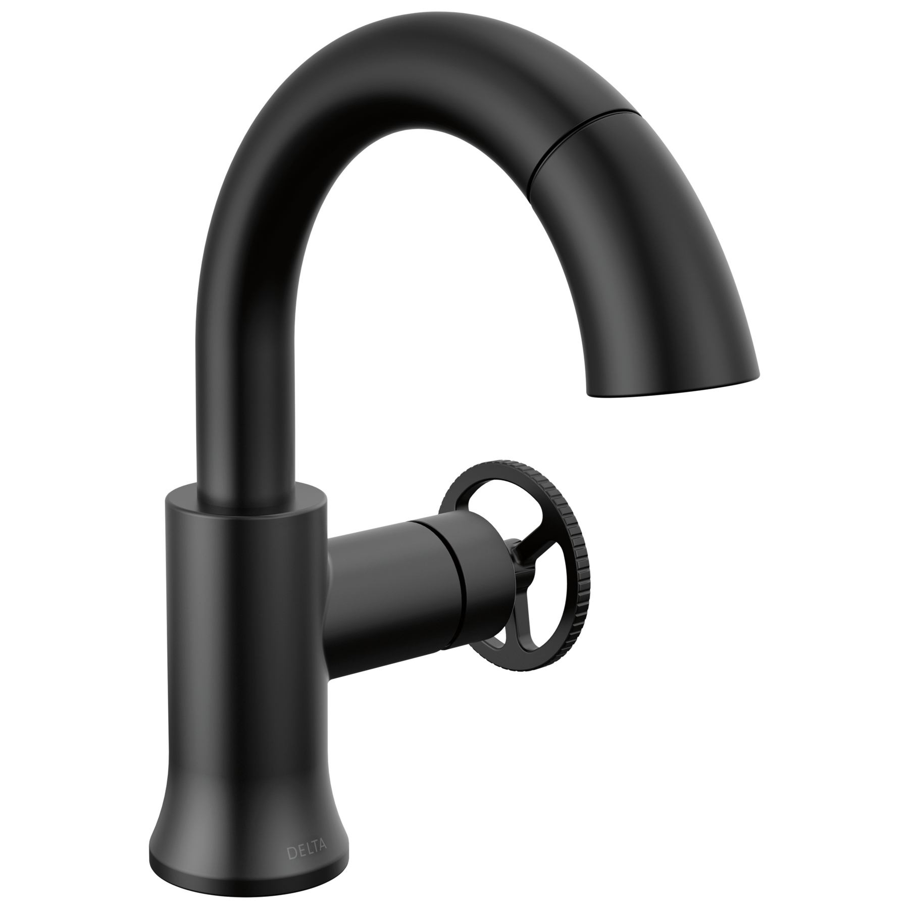 Single Handle Pull Down Bathroom Faucet in Matte Black 558HARBLPDDST