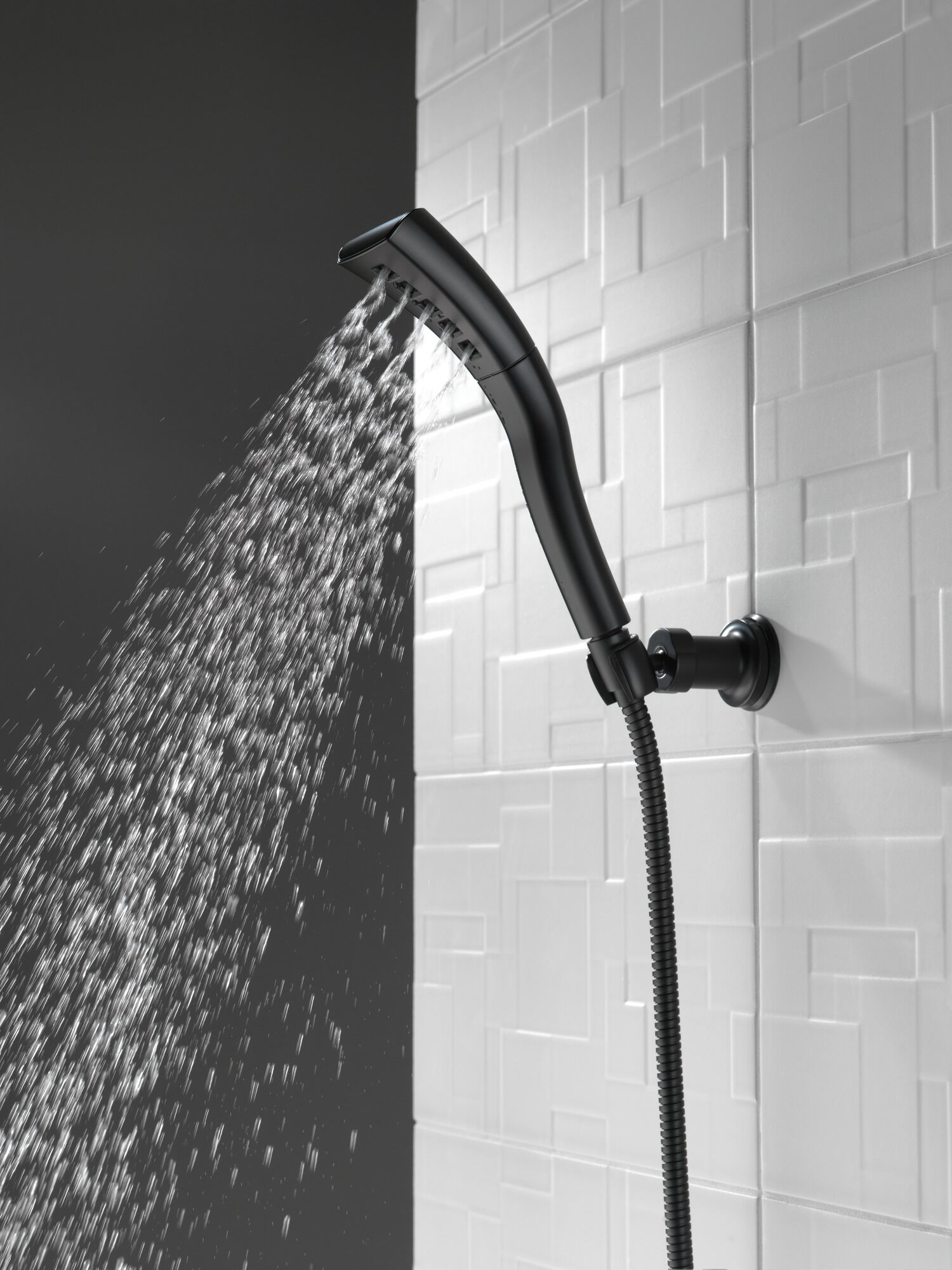 H2Okinetic® Single-Setting Adjustable Wall Mount Hand Shower in H2Okinetic® Single-Setting Adjustable Wall Mount Hand Shower in