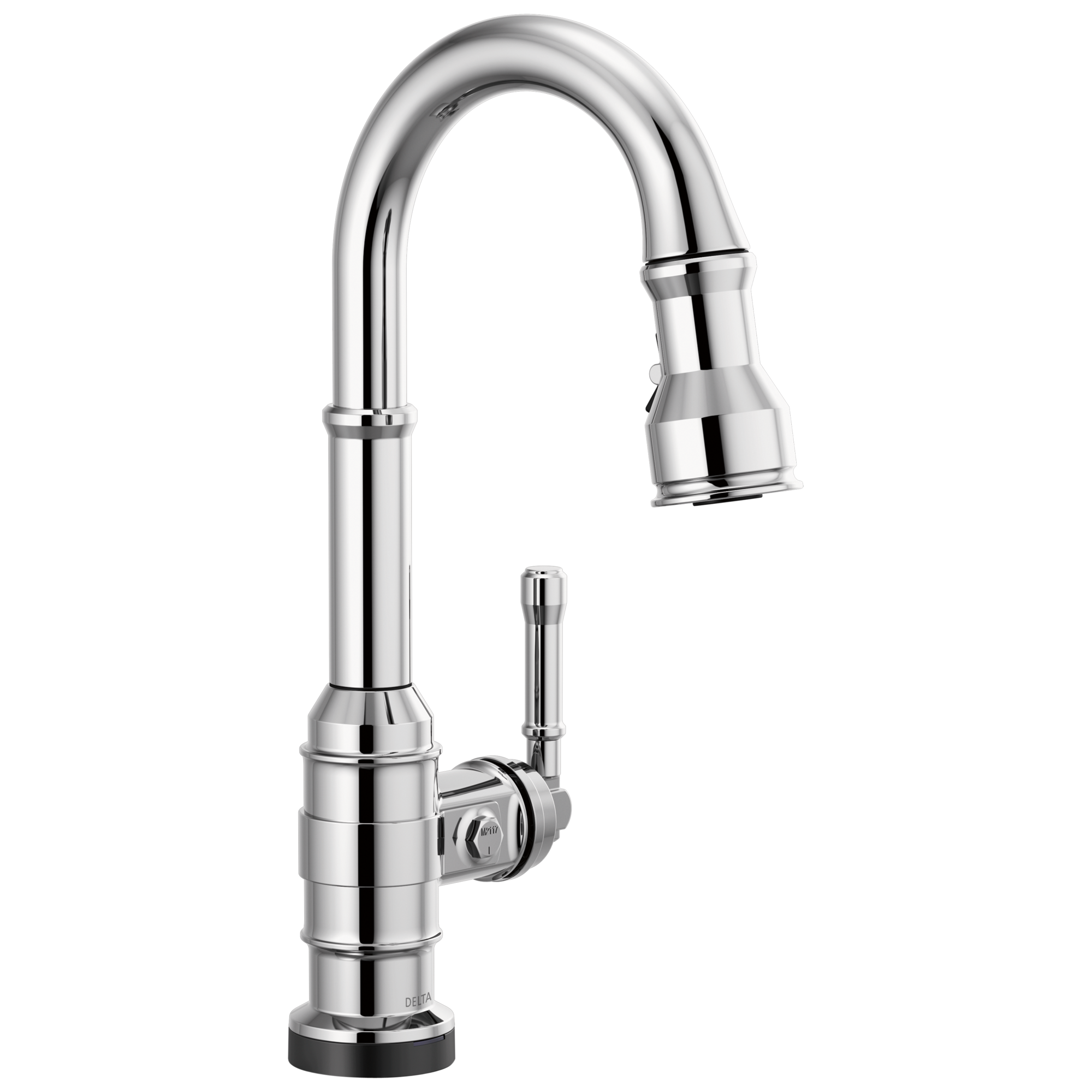 BroderickE Single Handle Pull-Down Bar/Prep Faucet with Touch2O Technology - Chrome
