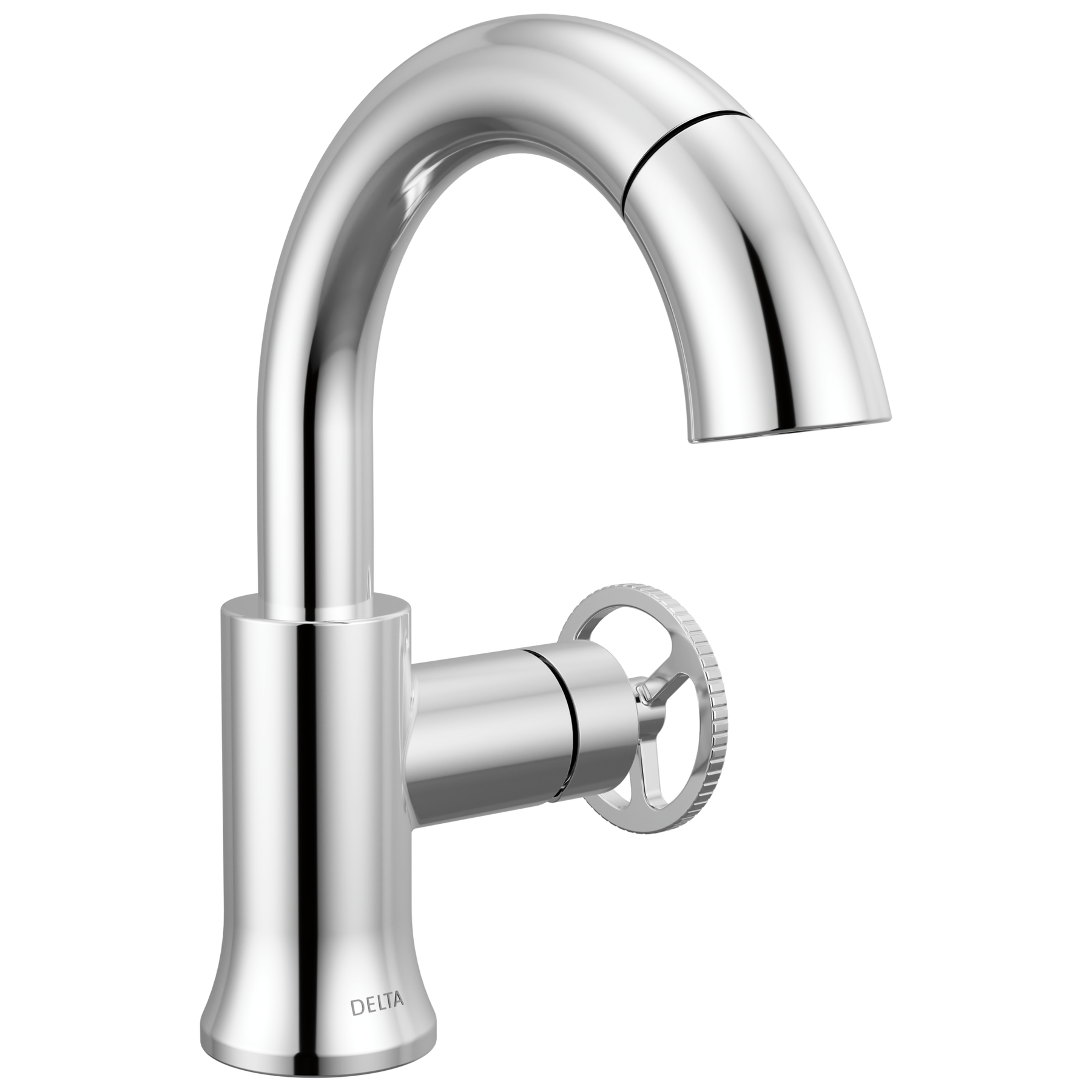 Single Handle Pull-Down Bathroom Faucet in Chrome — image 1
