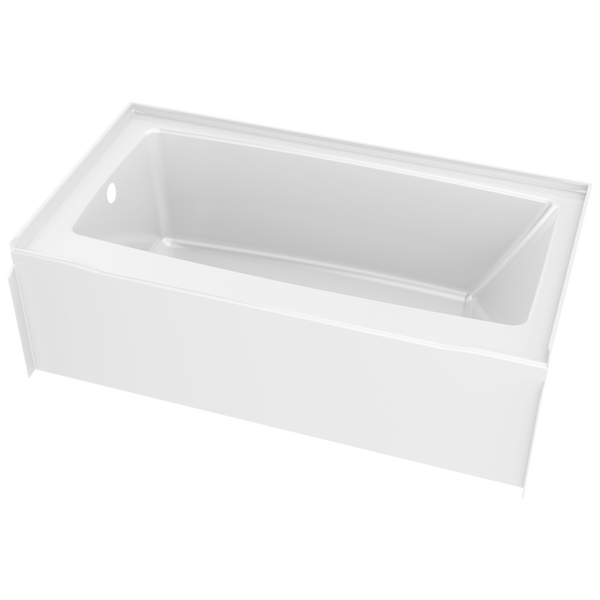 EverEdge Bathtub 60"x32" Left Drain in High Gloss White B23607-6032L-WH | Delta Faucet