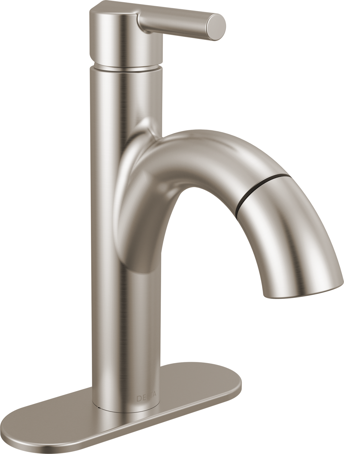 Single Handle Pull-Down Bathroom Faucet in Stainless 15749LF-SSPD