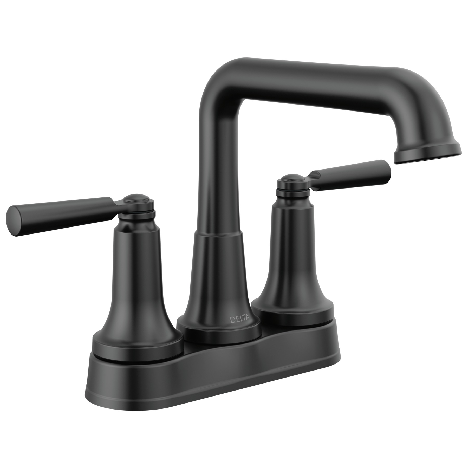 Two Handle Centerset Bathroom Faucet in Matte Black 2536-BLMPU-DST