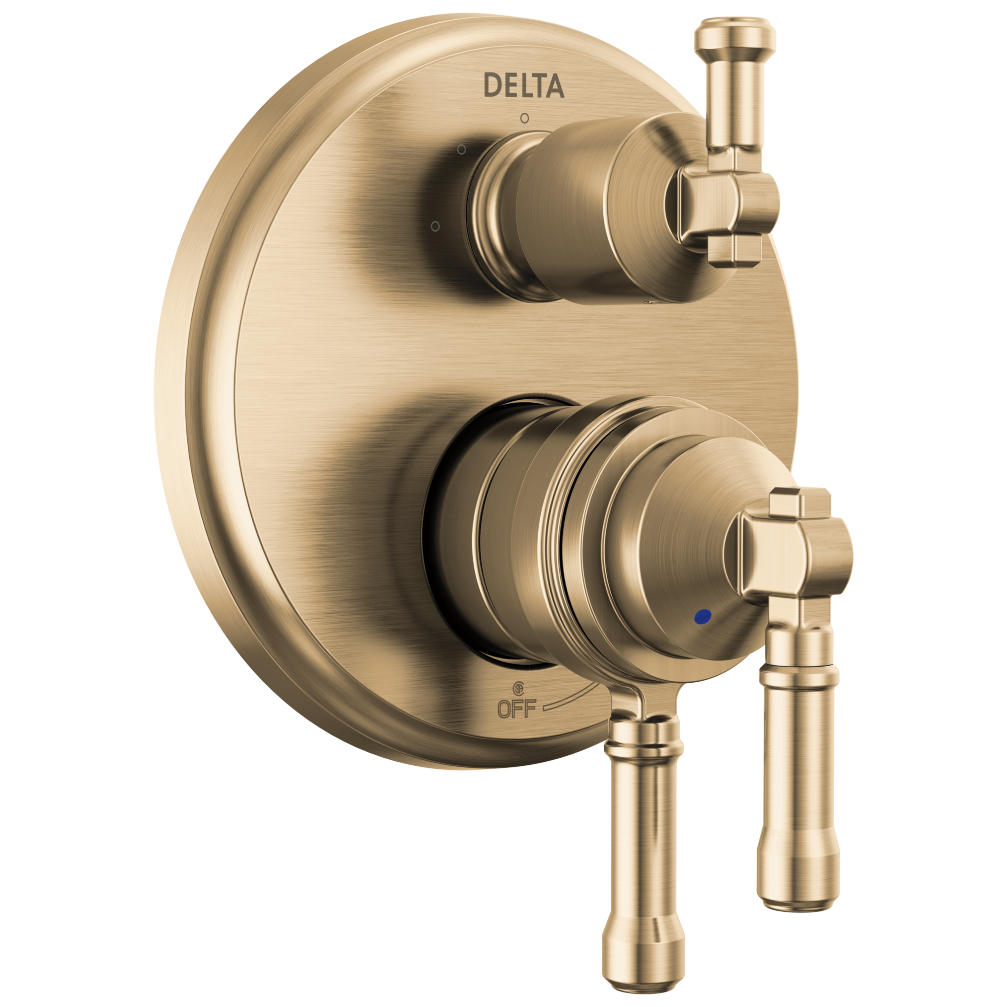 BroderickE 17 Series Integrated Diverter Trim 3-Setting - Lumicoat Champagne Bronze