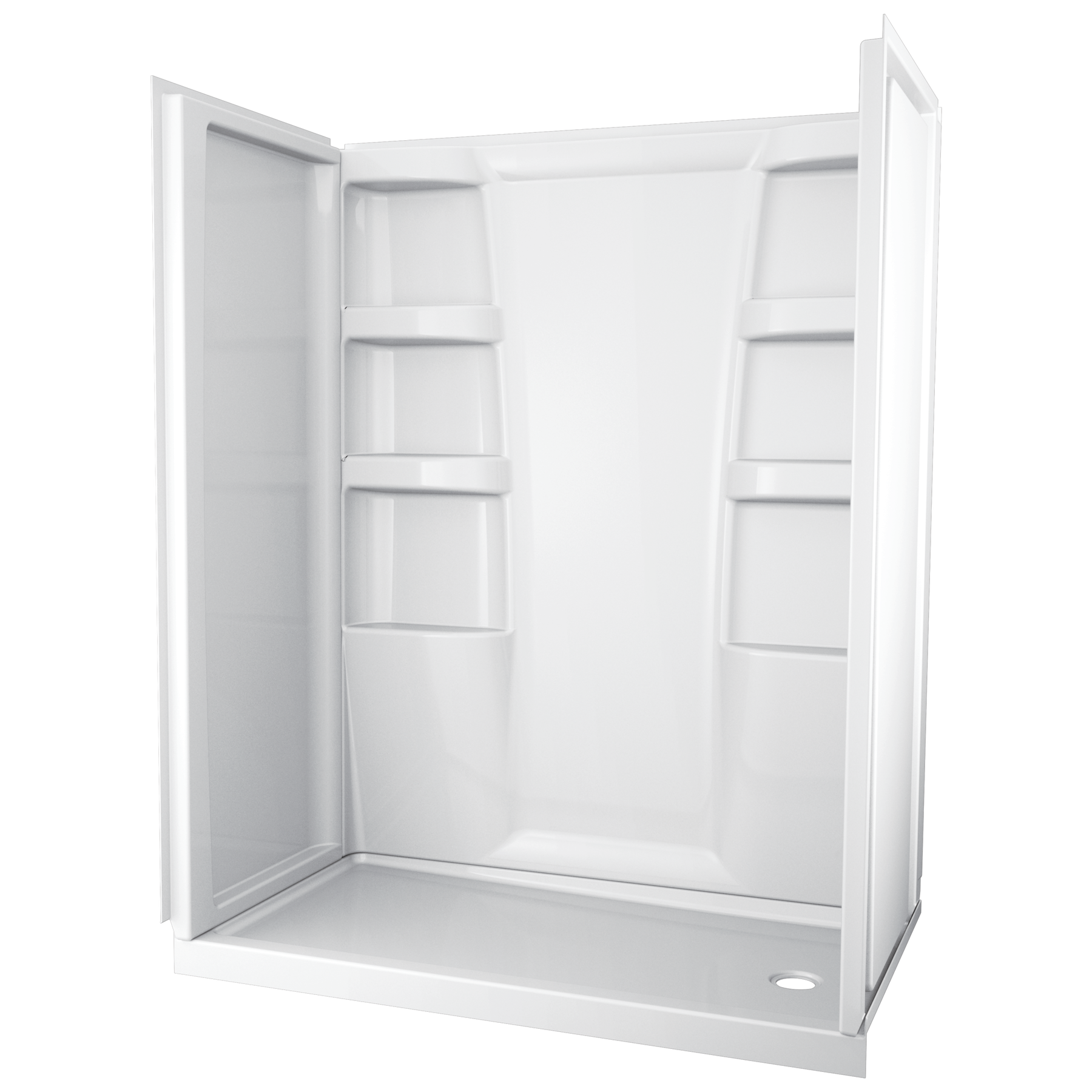 ProCrylic 60 in. x 32 in. Shower Surround in High Gloss White