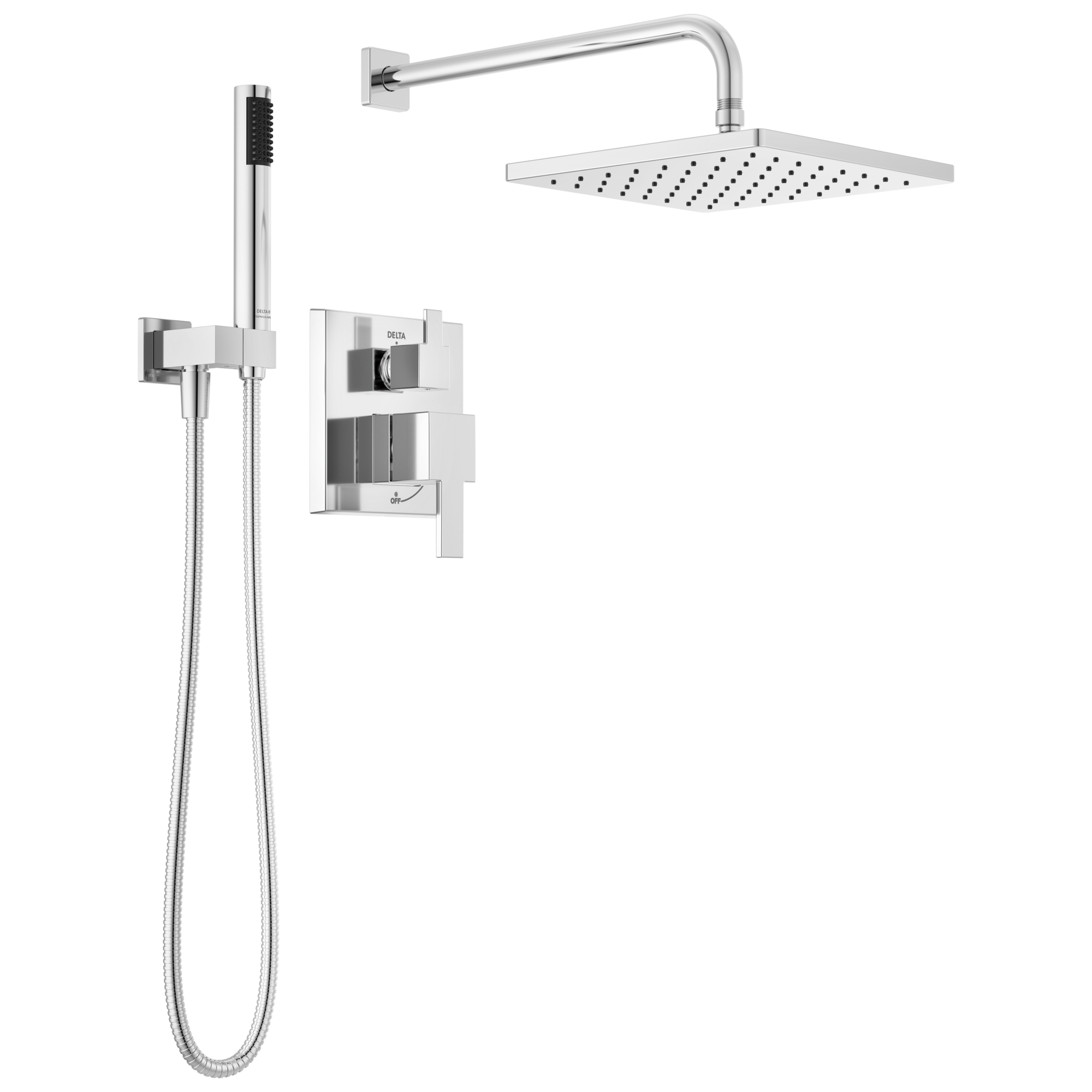 Delta Modern™ Monitor 14 Series Shower Faucet - Raincan, Hand Shower, Rough Valve - 1.75 GPM in Chrome