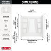 60"x32" Classic 500 Bathtub Wall