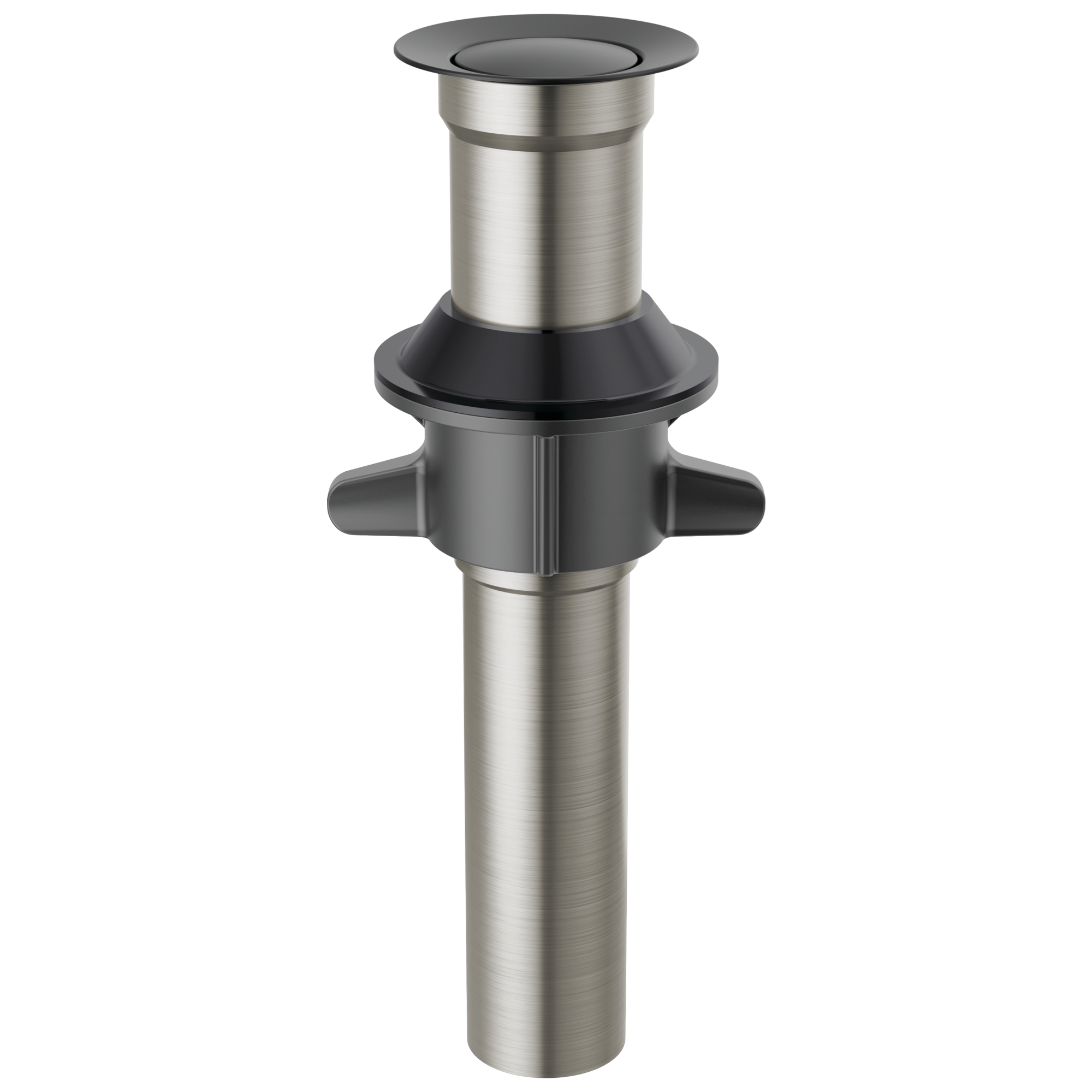 Delta Faucet Metal Push-Pop Drain - Without Overflow in Matte Black