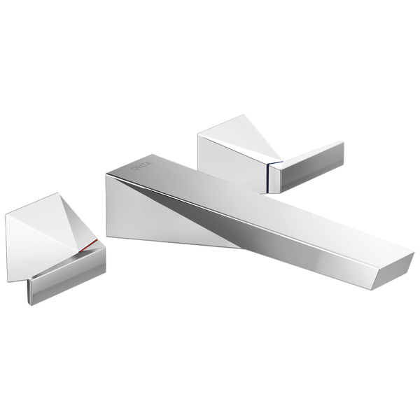Delta Faucet Two Handle Wall Mount Bathroom Faucet