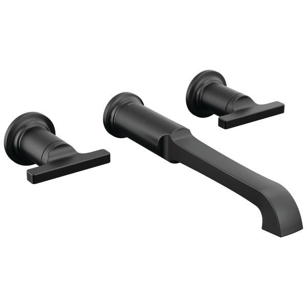 Wall Mount Tub Filler Trim in Matte Black T5789BLLHPWLH592BL Delta Faucet