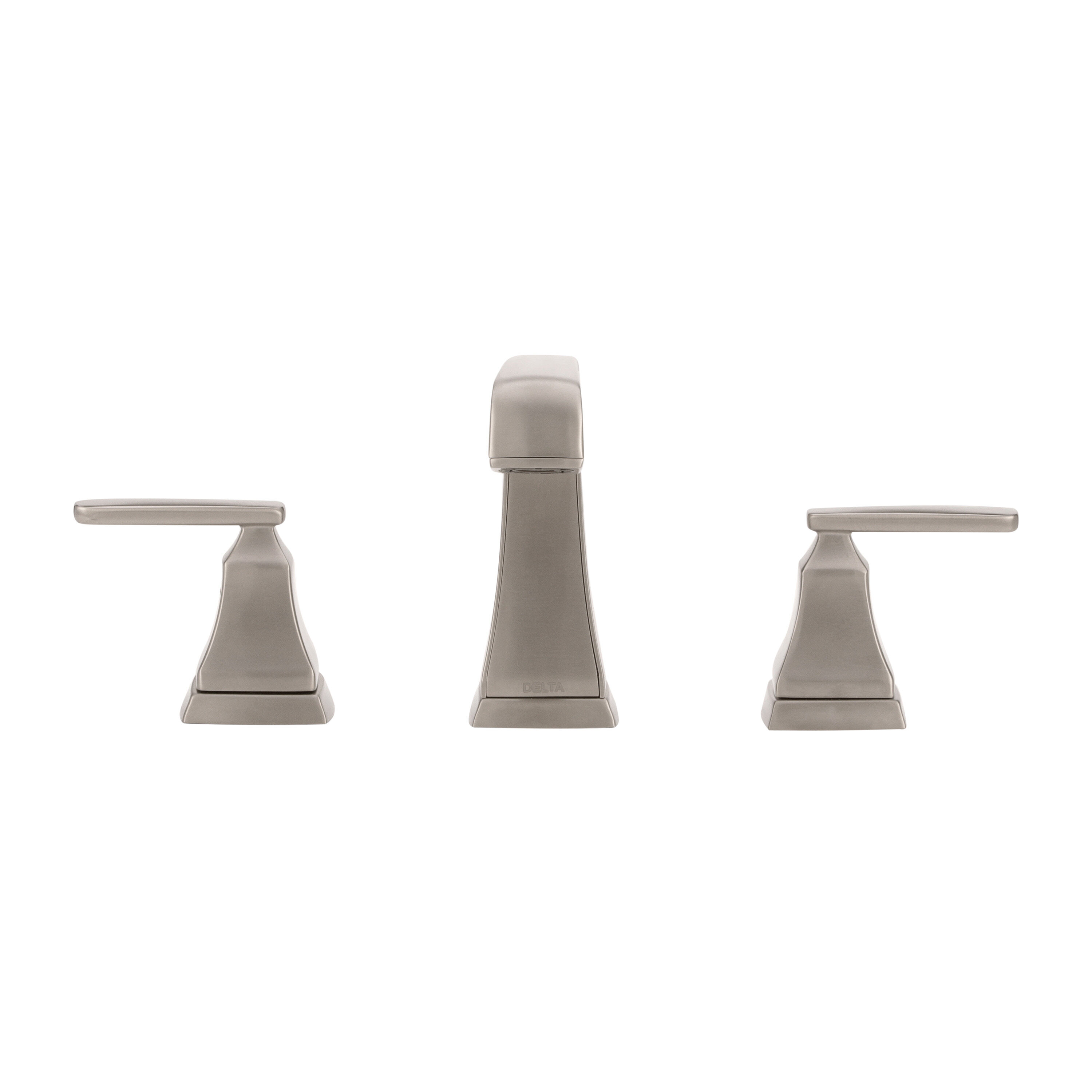 Two Handle Widespread Bathroom Faucet with EZ Anchor® in Stainless