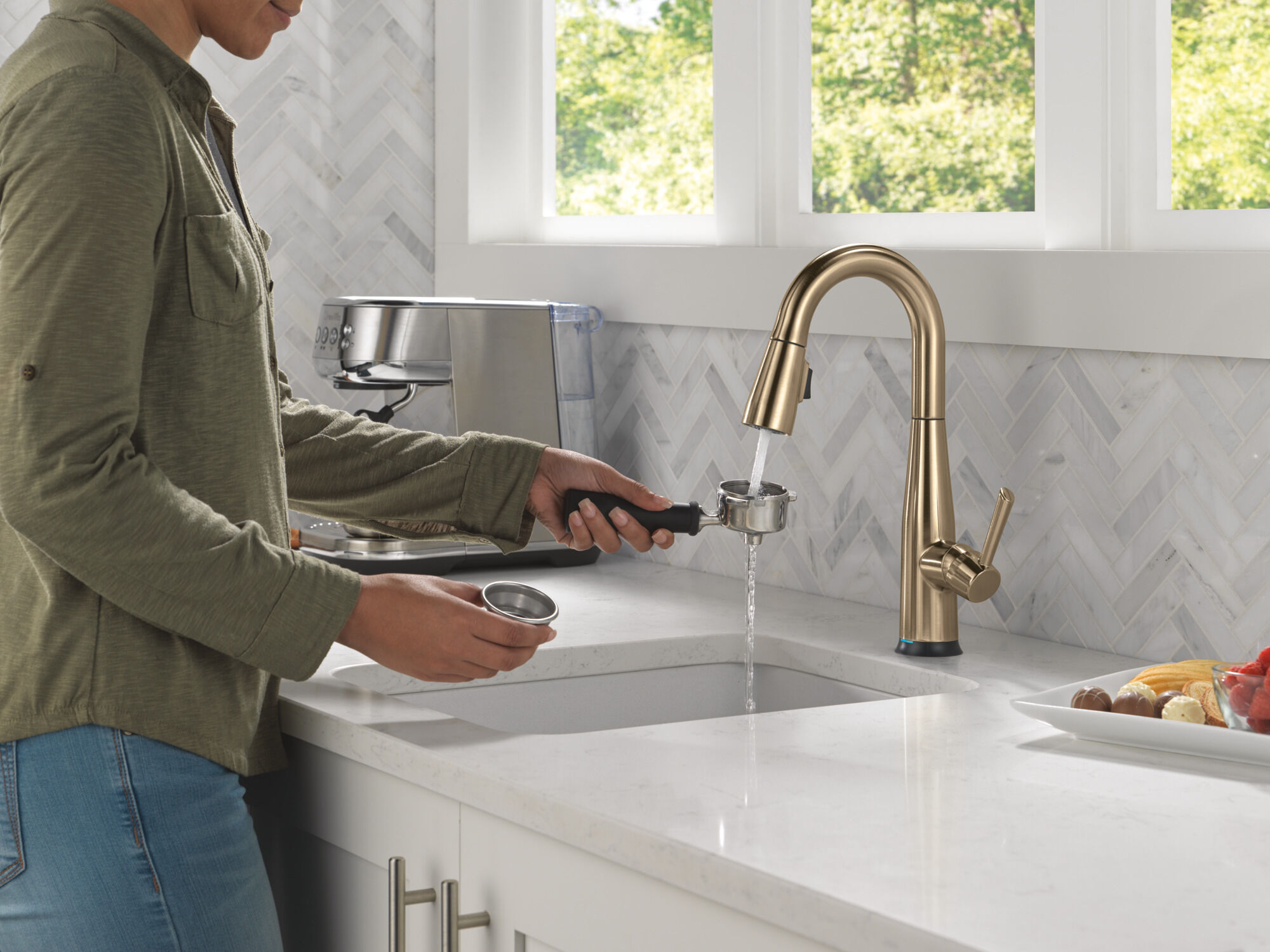 Touch2O® Bar / Prep Faucet with Touchless Technology in Champagne
