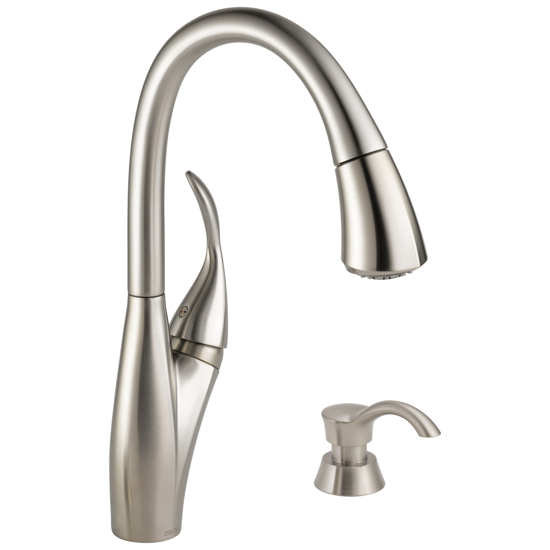 Single Handle Pull-down Kitchen Faucet with MagnaTite and Soap