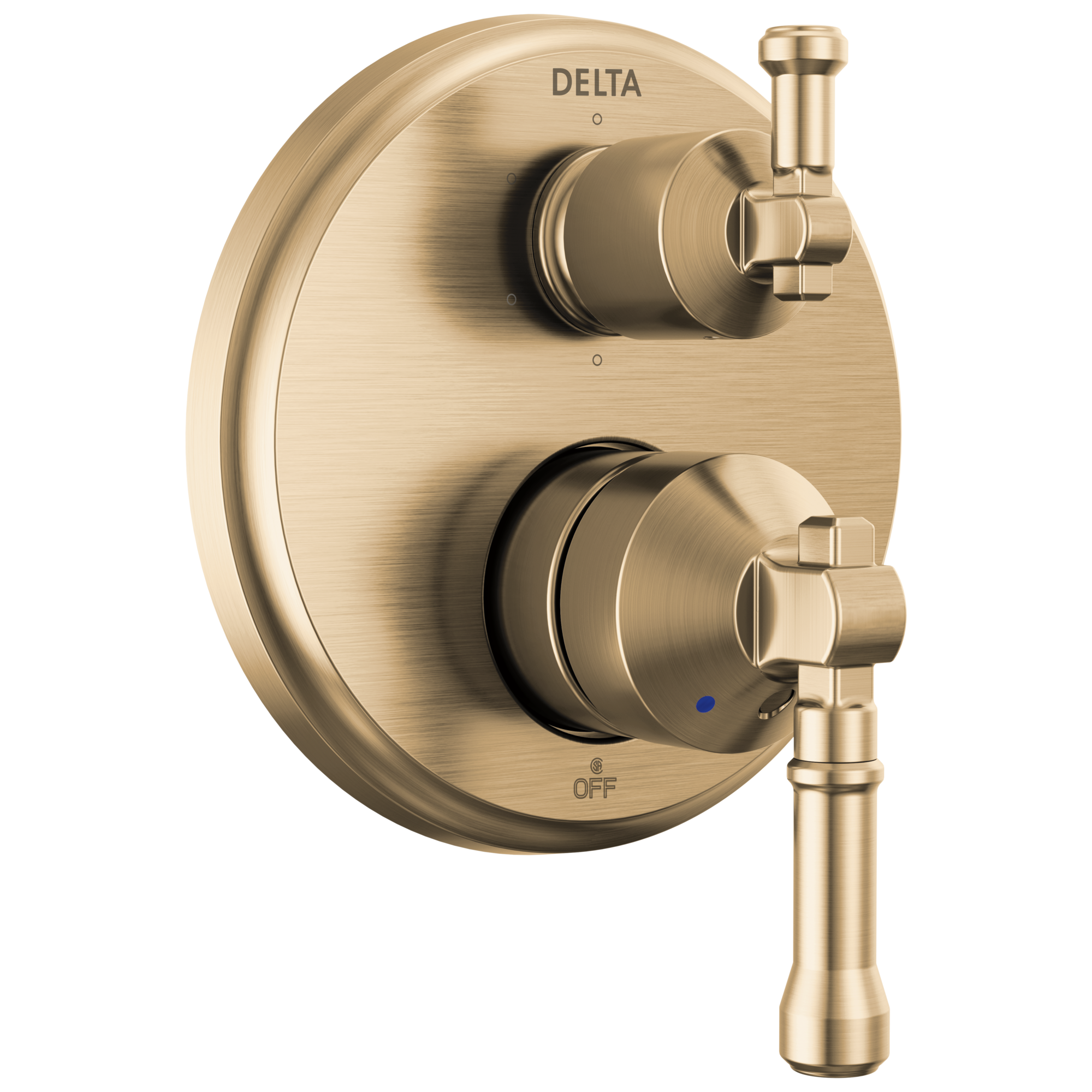 BroderickE 14 Series Integrated Diverter Trim 6-Setting - Lumicoat Champagne Bronze