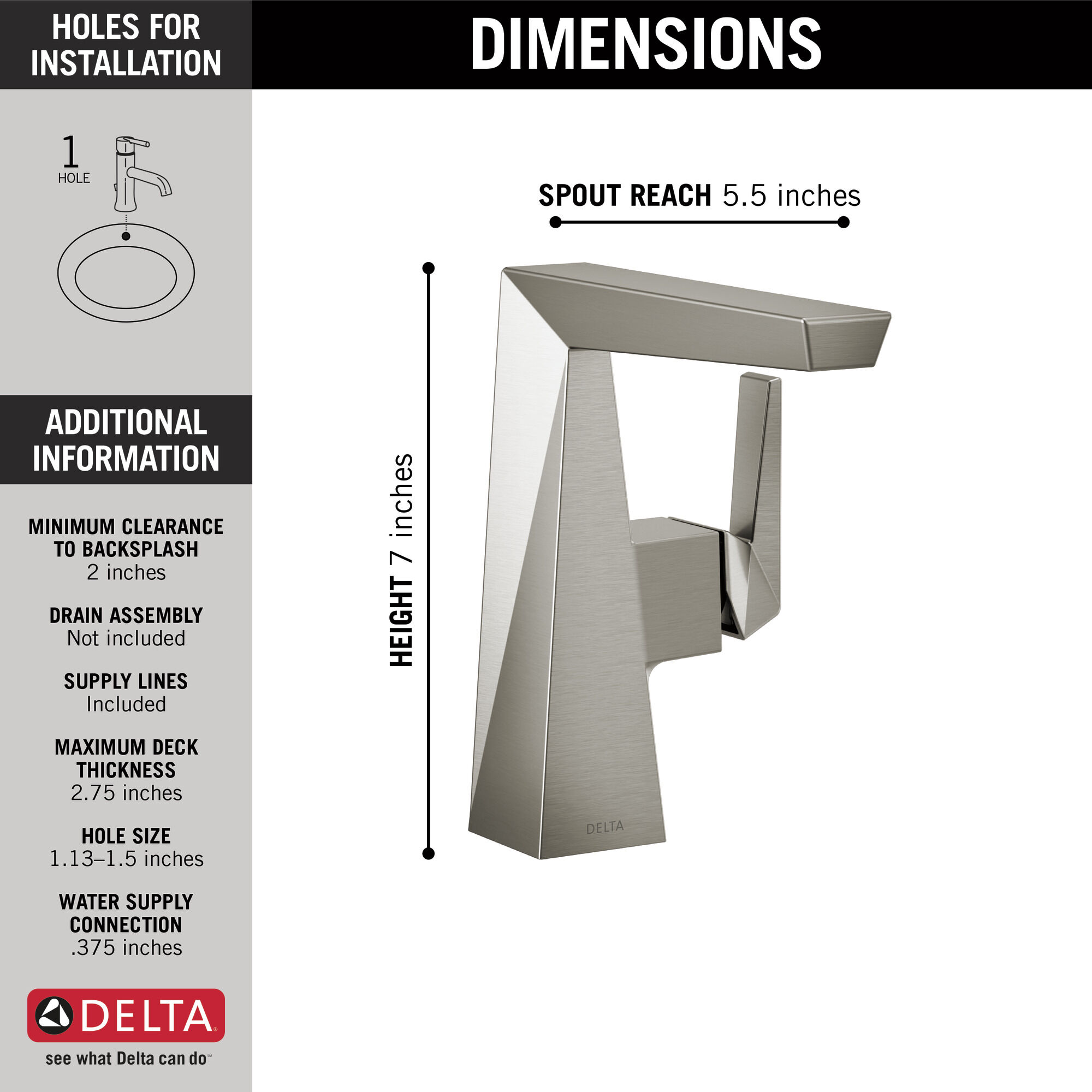 人気のファッションブランド Trillian 643 Dst Faucet Delta いいもの レアなアイテムを世界中から輸入してお届けします Handle 並行輸入品 Chrome Hole Single Faucet Bathroom Mid Height 浴室 浴槽 洗面所 Www Recycling Carbon Org