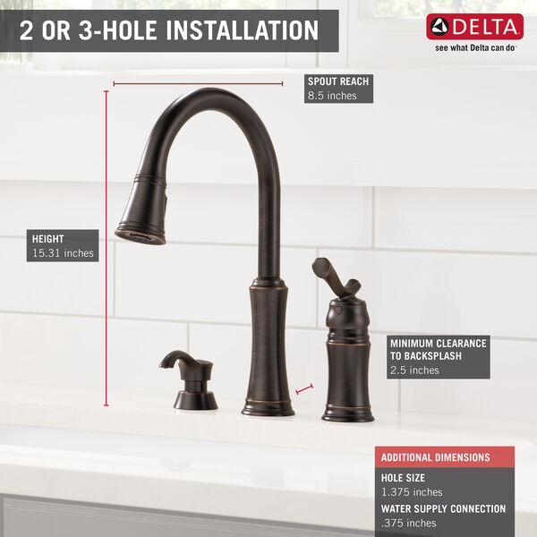 Pull-Down Kitchen Faucet with Soap Dispenser