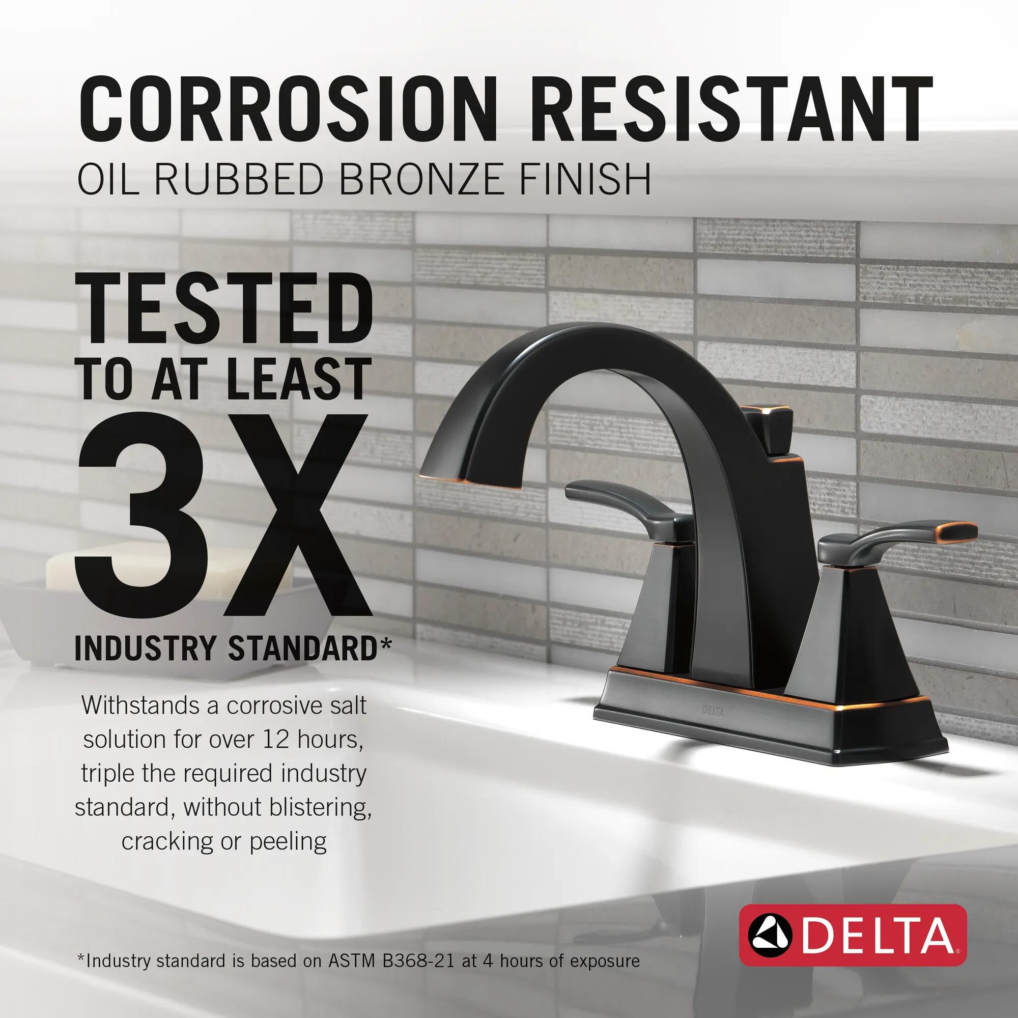 Two Handle Centerset Bathroom Faucet in Oil Rubbed Bronze 25768LF