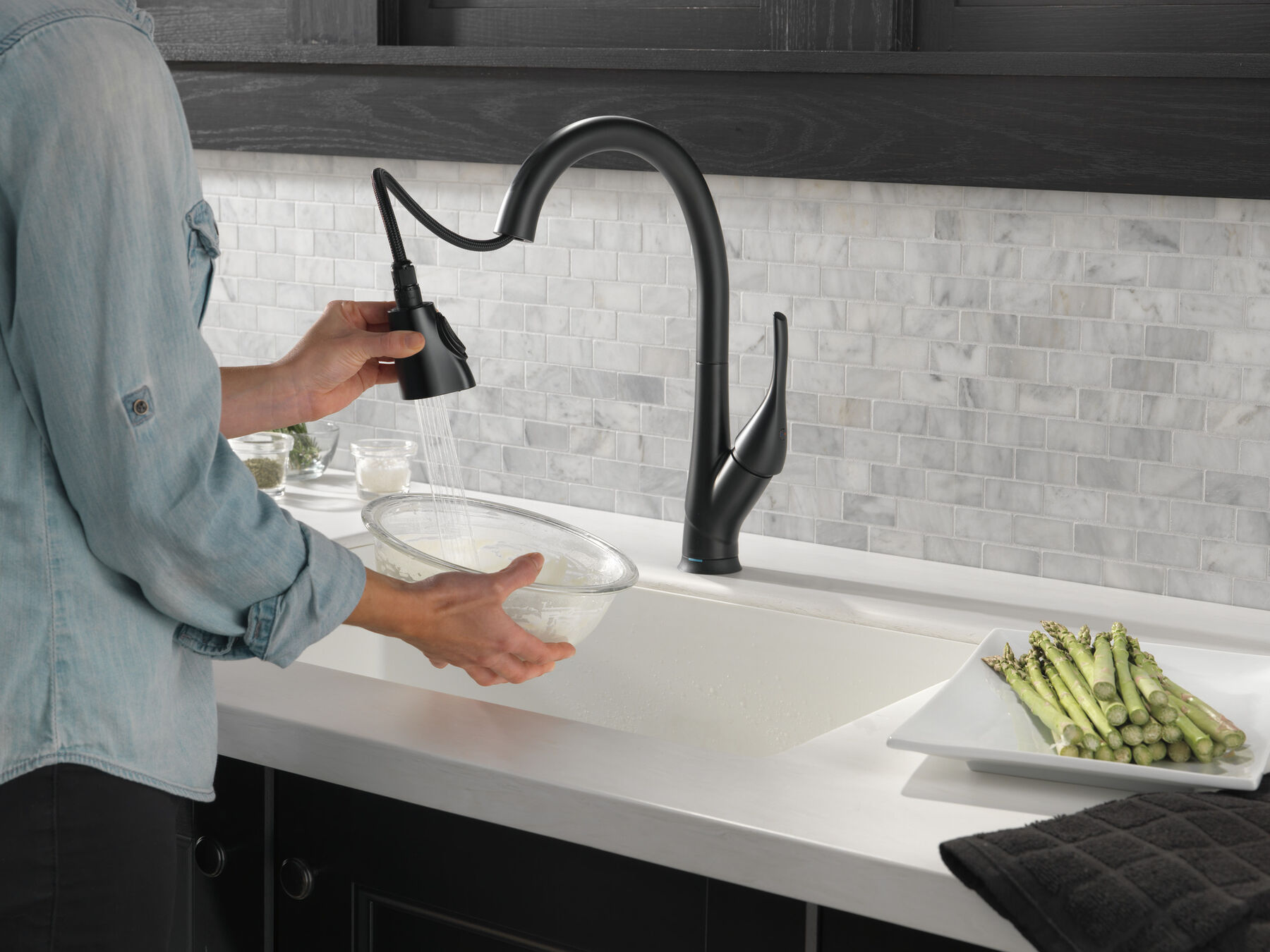 Single Handle Pull-Down Kitchen Faucet with Touch<sub>2</sub>O&reg; and ShieldSpray&reg; Technologies