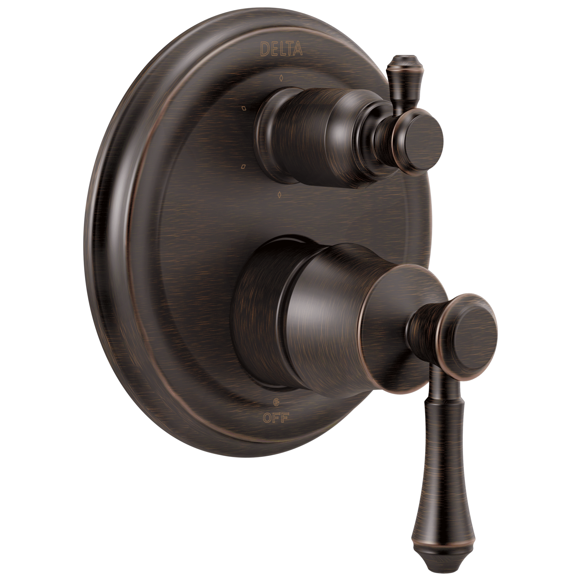 Delta Faucet CassidyE Traditional 2-Handle Monitor 14 Series Valve Trim with 6-Setting Integrated Diverter - Venetian Bronze