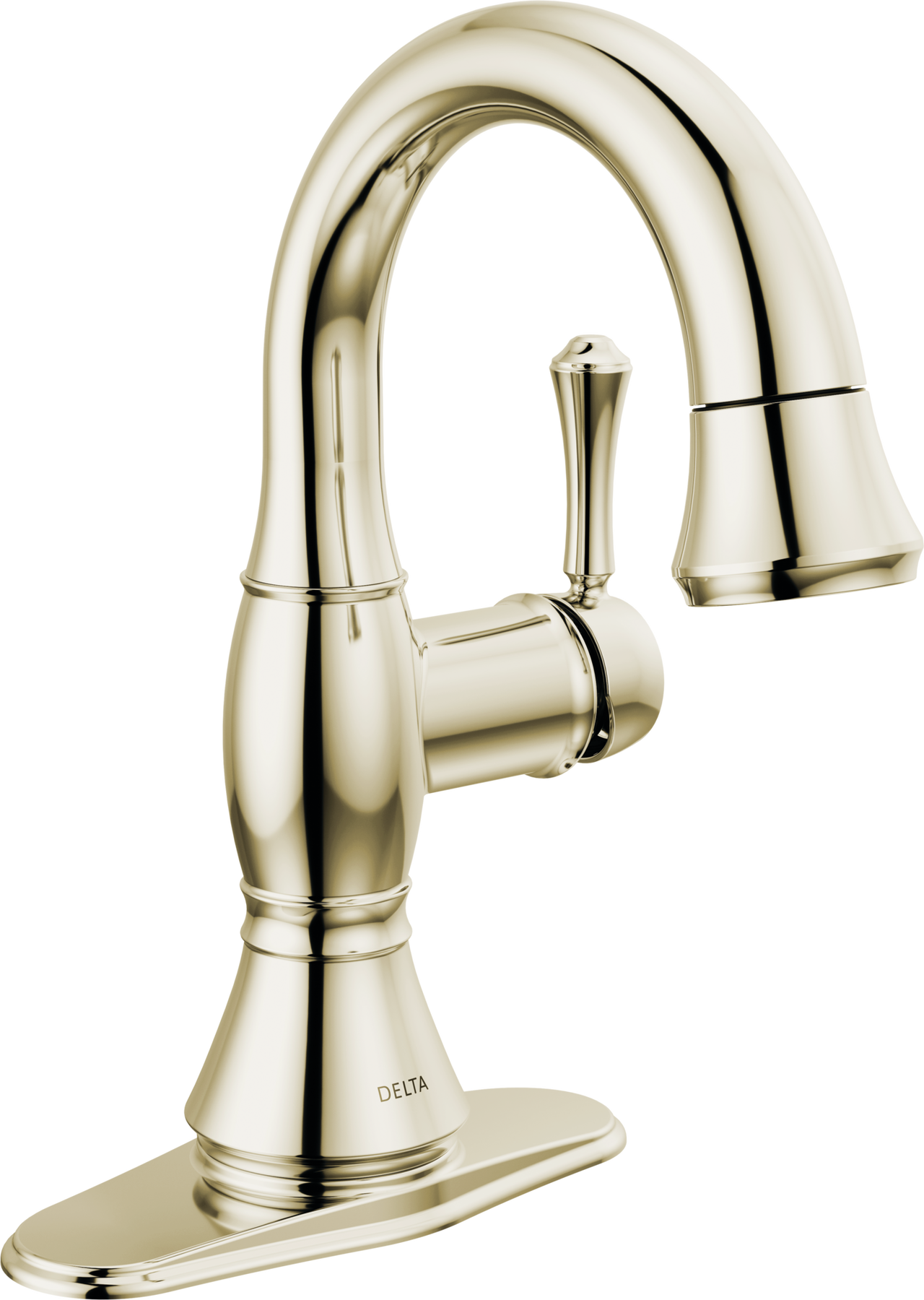 Single Handle Pull Down Bathroom Faucet in Polished Nickel 597-PNPD-DST ...