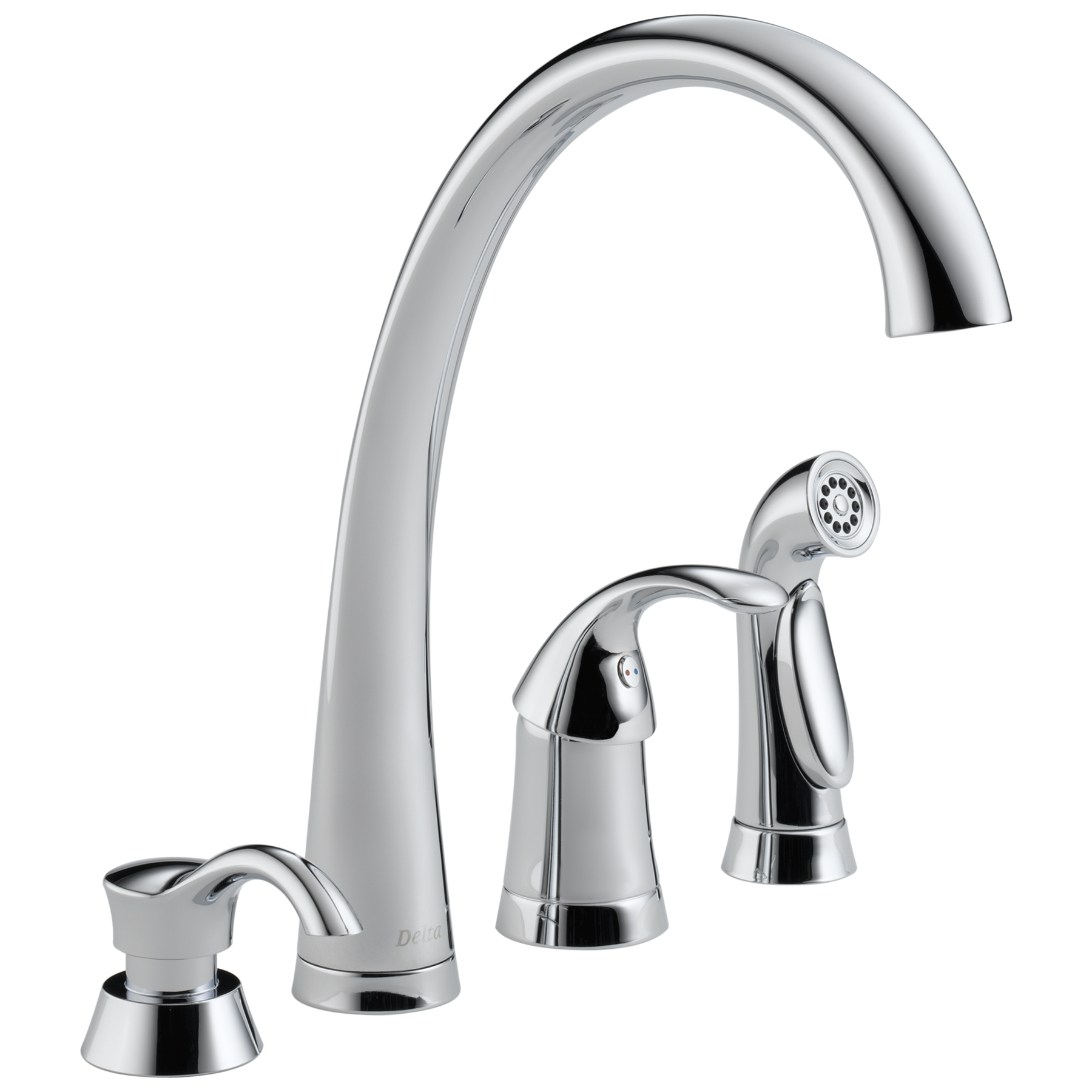 Single Handle Kitchen Faucet With Spray