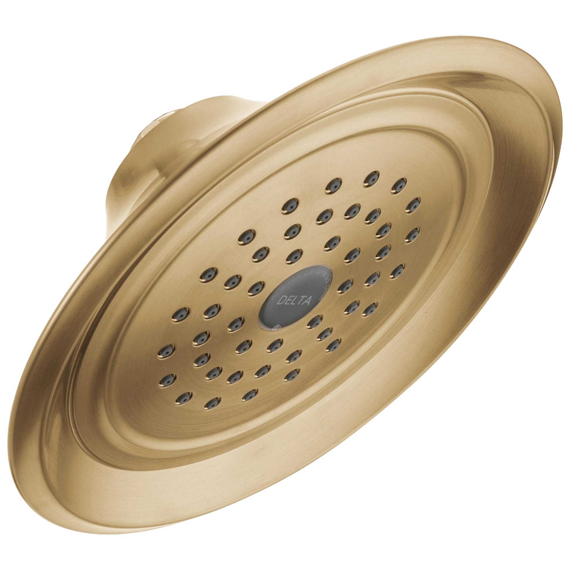 Delta Faucet Universal Showering Components Single-Setting Raincan Shower Head - Champagne Bronze