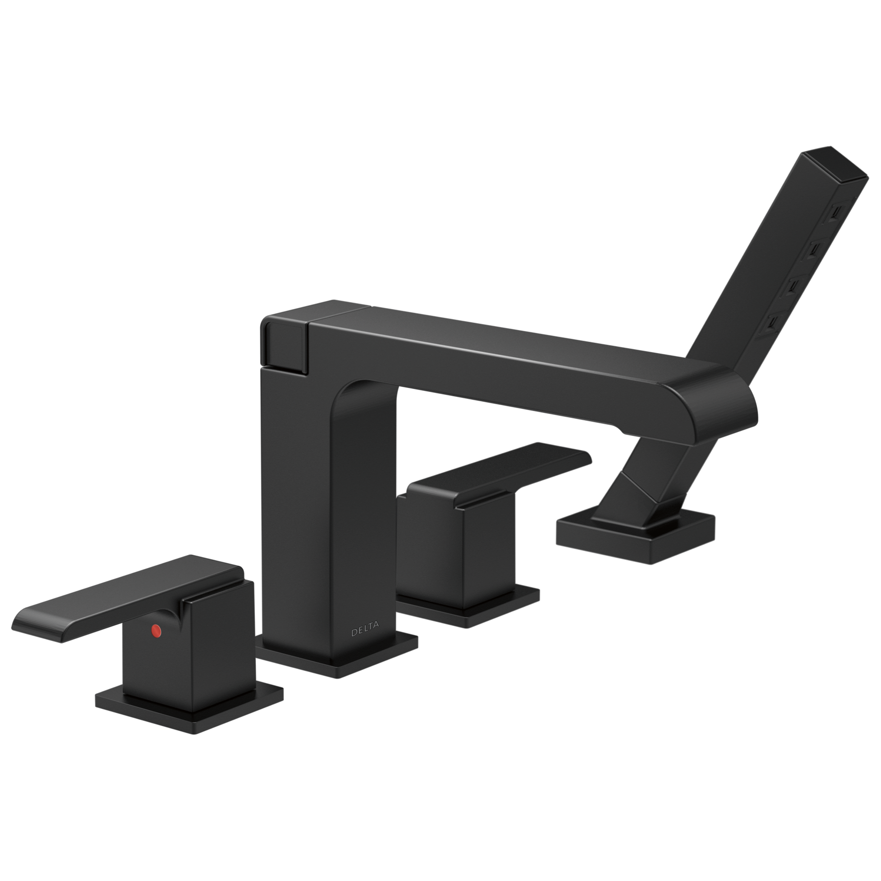 Roman Tub Trim with Hand Shower in Matte Black T4767-BL | Delta Faucet