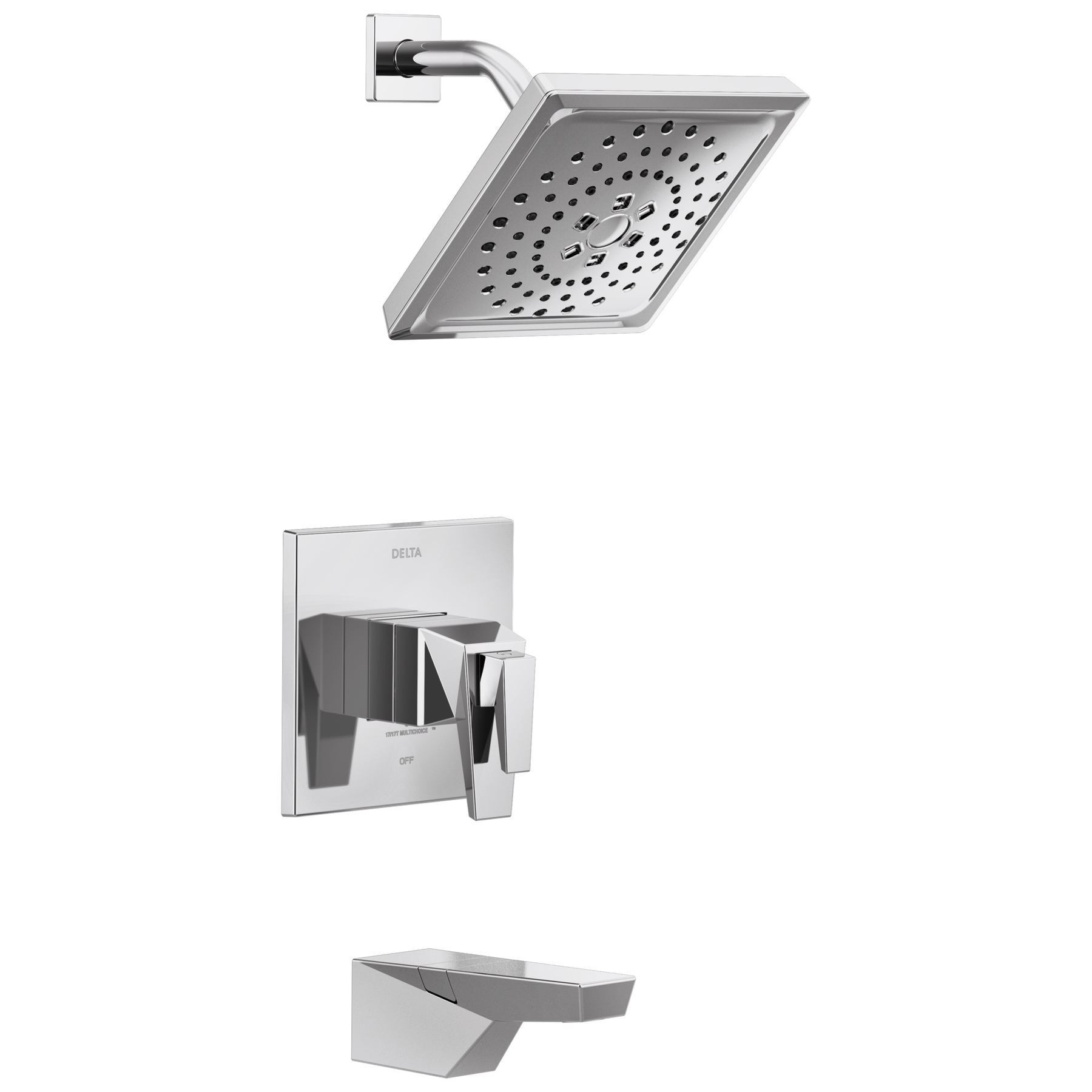 TempAssure 17T Series Tub & Shower Trim in Lumicoat® Chrome