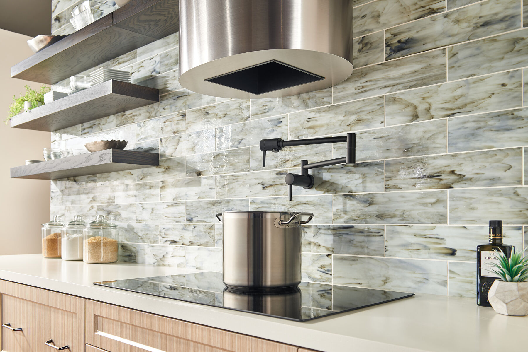 Contemporary Wall Mount Pot Filler