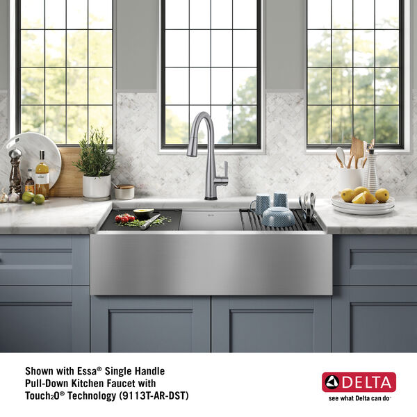 36” Workstation Undermount Single Bowl 16 Gauge Stainless ...